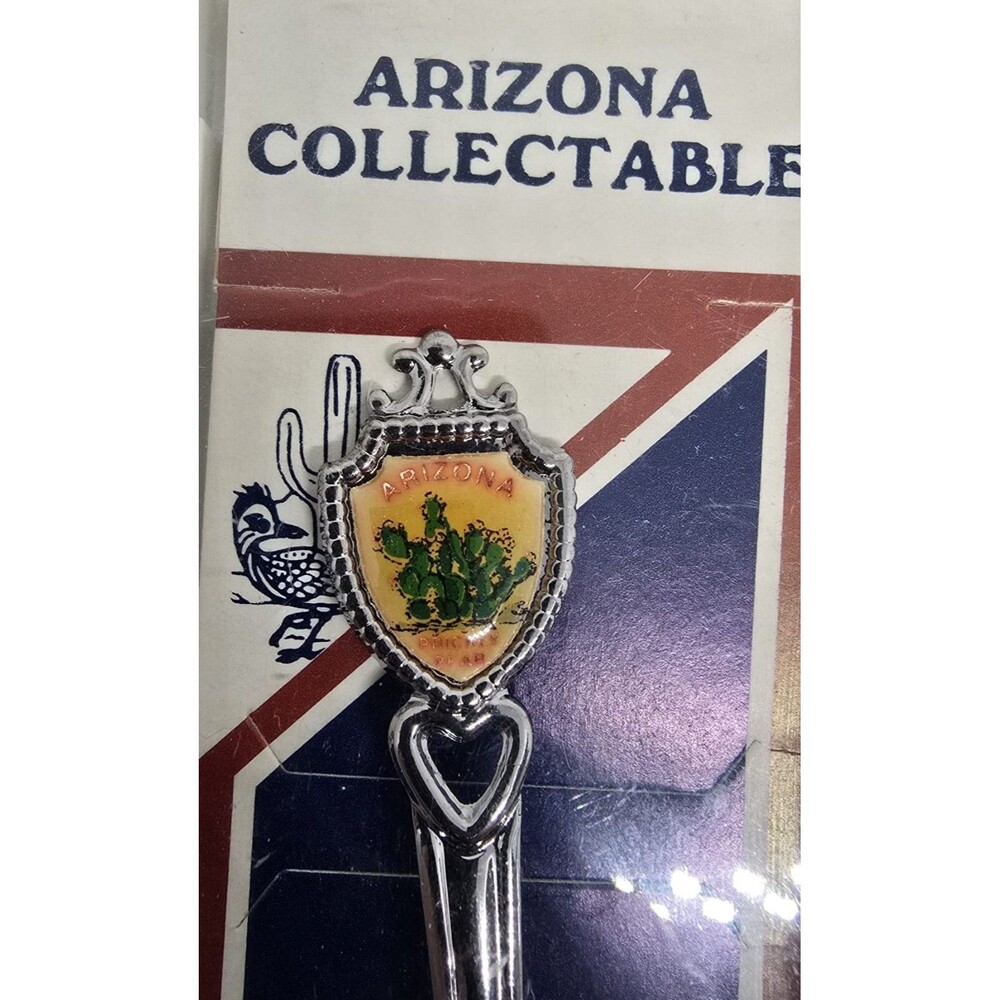 Vintage Fort Arizona Collectible Souvenir Spoon Rare Arizona State Memento